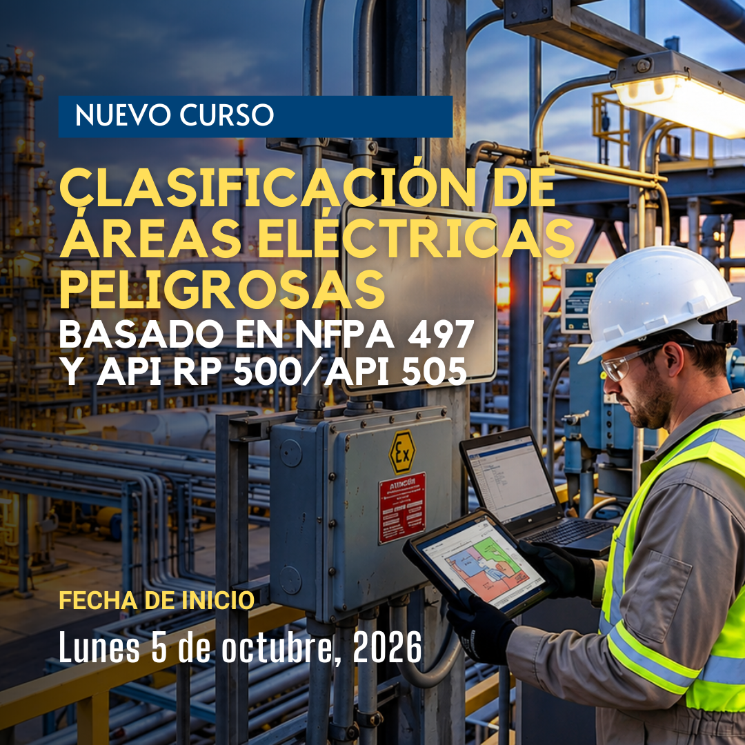 Clasificación de áreas eléctricas peligrosas, basado en NFPA 497 y API RP 500/API 505